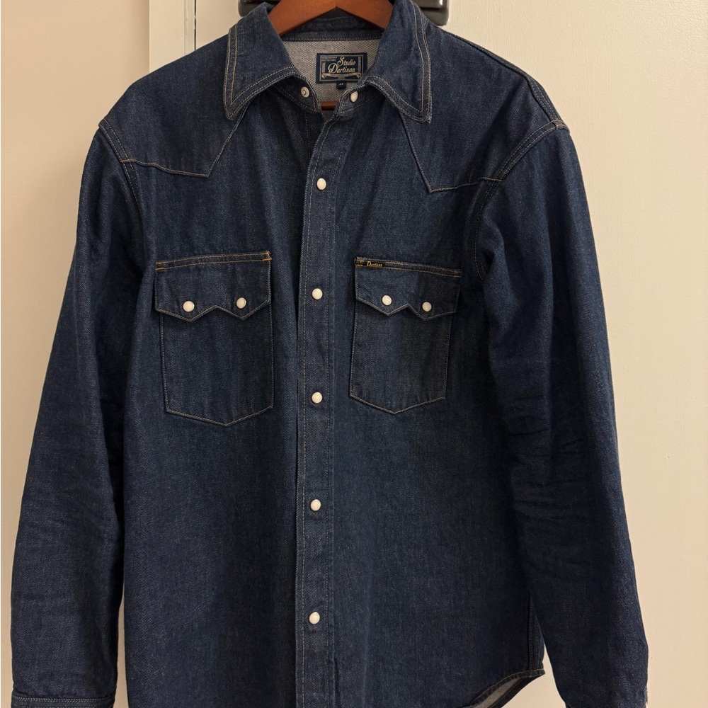 Studio D’Artisan Indigo Denim Button-Up Shirt